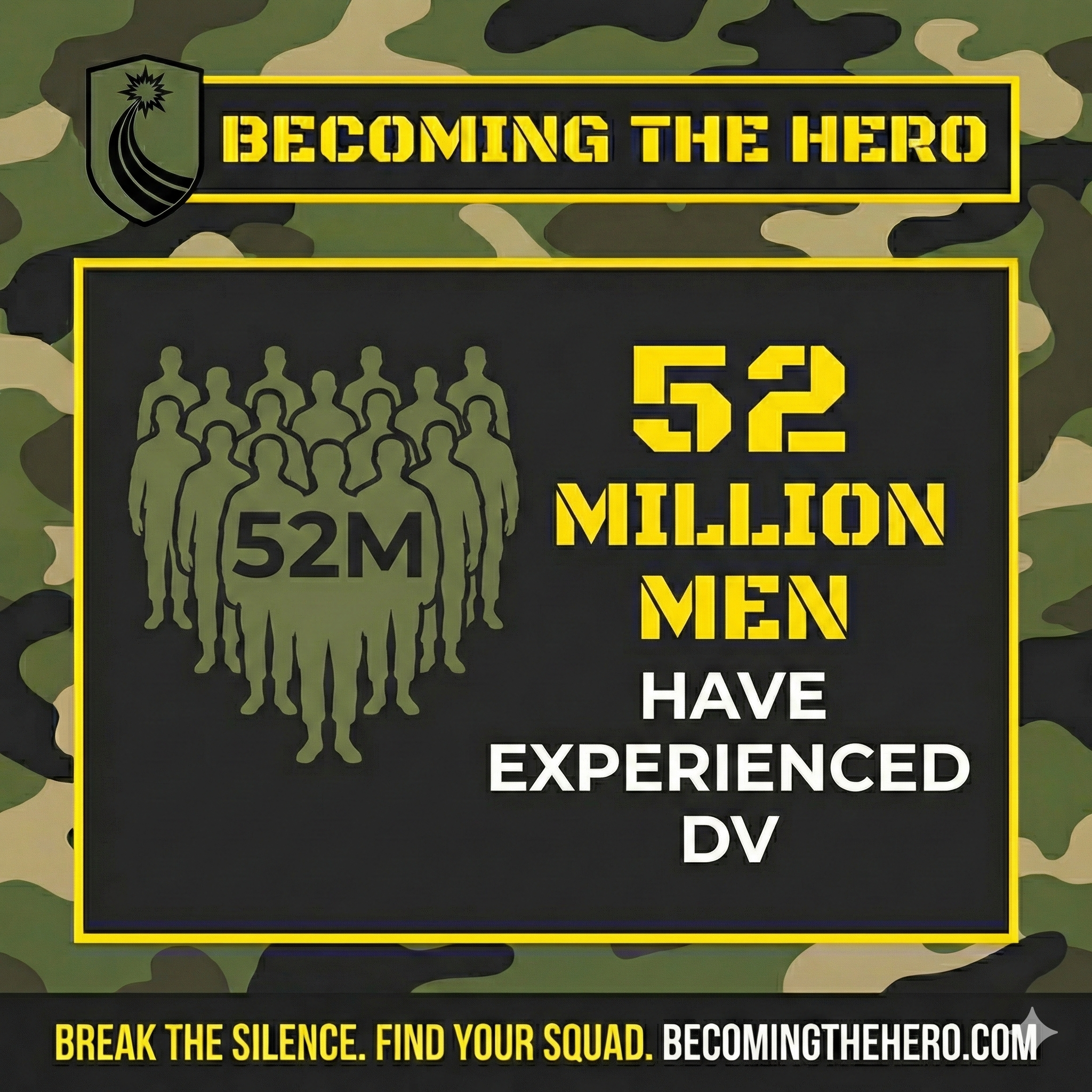 52 million men have experienced DV