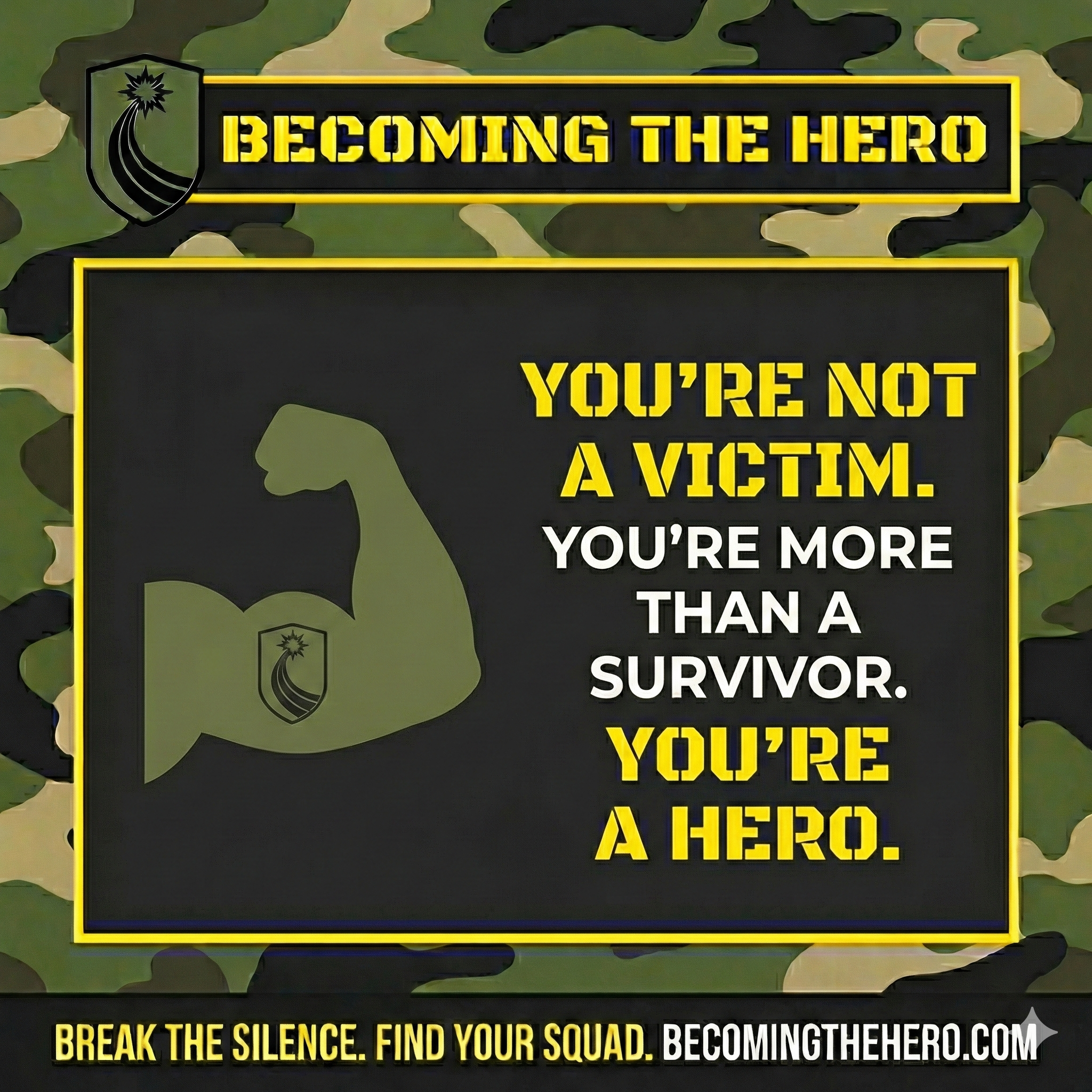 Not a victim. More than a Surivor. A HERO.