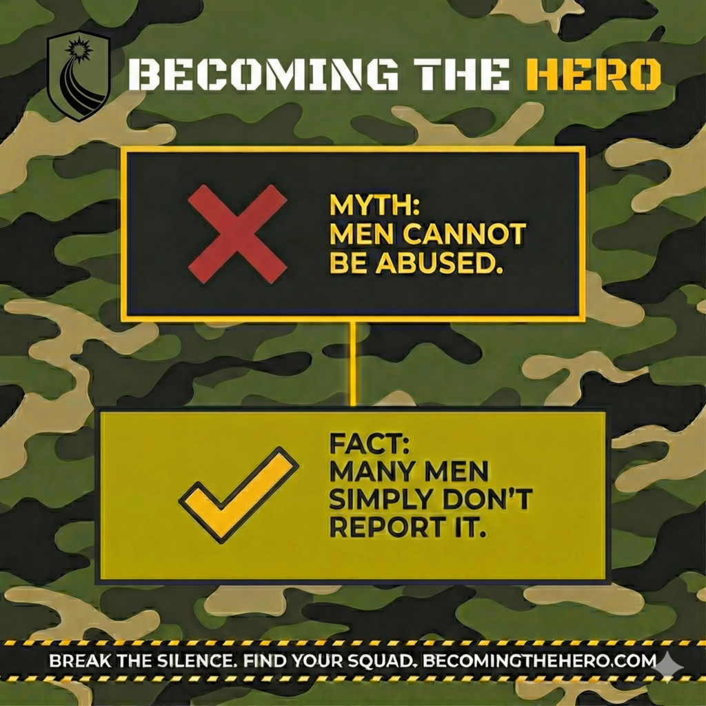 Myth versus Fact: Men can be abused